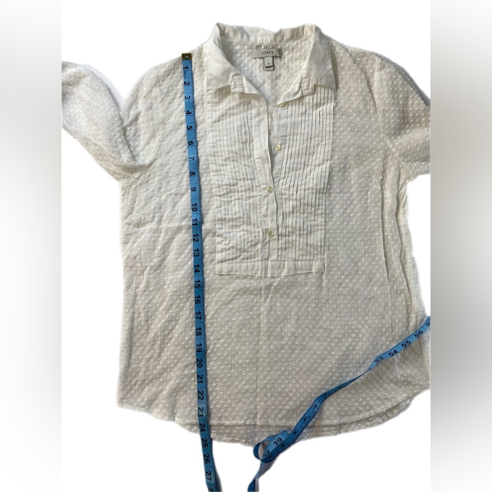 J Crew white Blouse size 6 - Picture 7 of 11